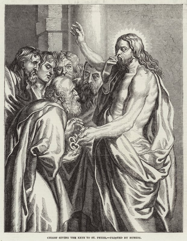 Christ donnant les clés à Saint Pierre - Peter Paul Rubens