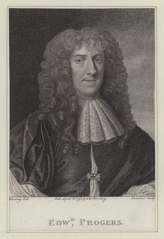 Edward Progers, valet de chambre du roi Charles II (gravure) - Peter (after) Lely