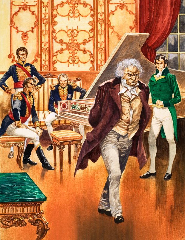 Beethoven quitte la salle de musique en colère - Peter Jackson