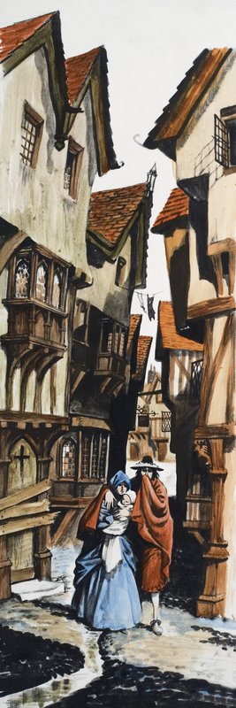 Famille marchant en ville - Peter Jackson