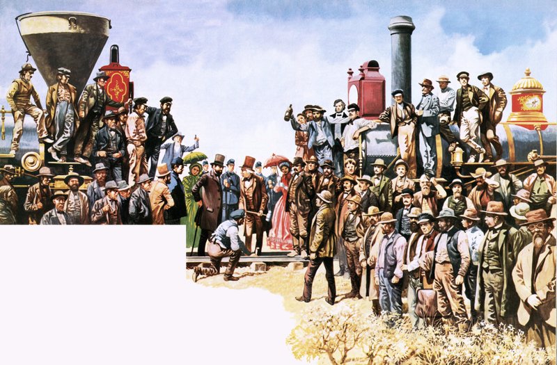 Jonction des chemins de fer Union Pacific et Central Pacific - Peter Jackson
