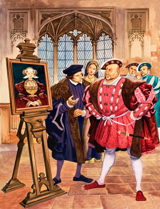 Le roi Henri VIII admirant le portrait d