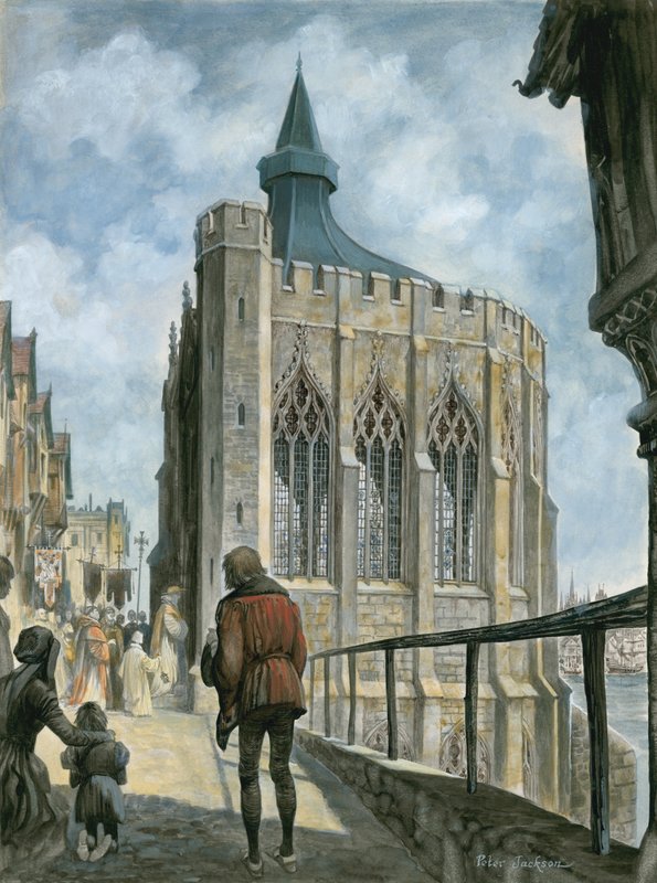Reconstruction de la Chapelle de St Thomas sur le vieux Pont de Londres - Peter Jackson