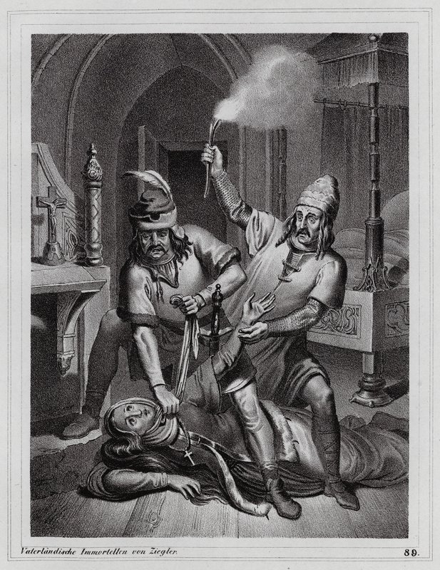 Meurtre de Ludmila de Bohême, 921 - Peter Johann Nepomuk Geiger