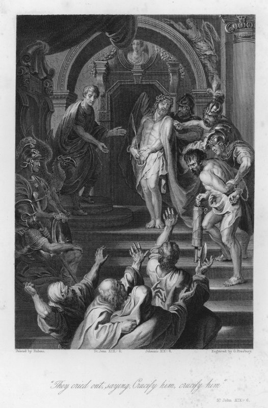 Ecce Homo, Saint Jean XIX, 6 - Peter Paul (after) Rubens
