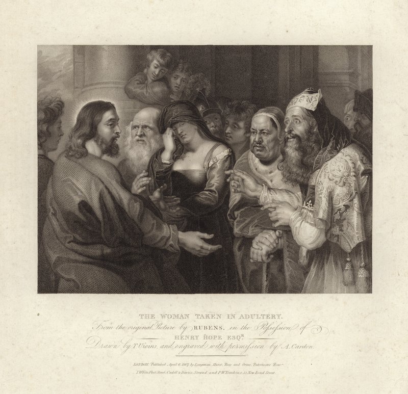 La femme prise en flagrant délit d