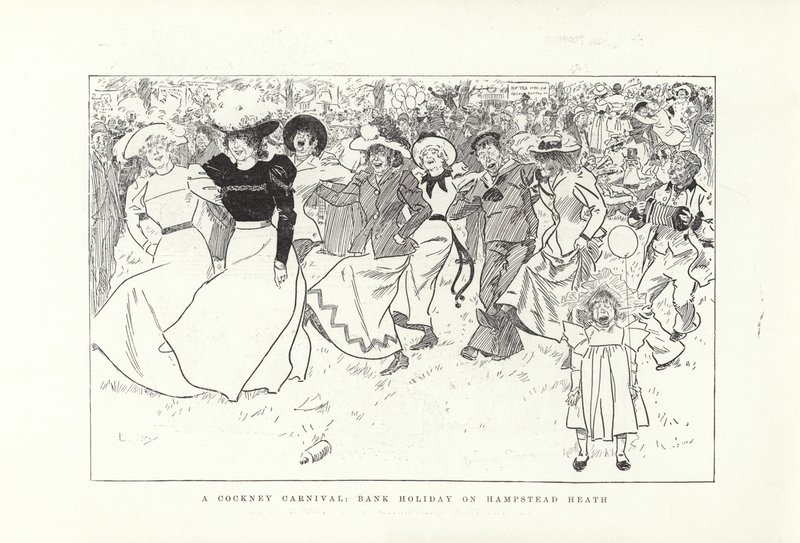 Un Carnaval Cockney, jour férié à Hampstead Heath - Phil May