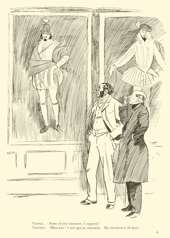 Caricature de Phil May, des années 1890 - Phil May