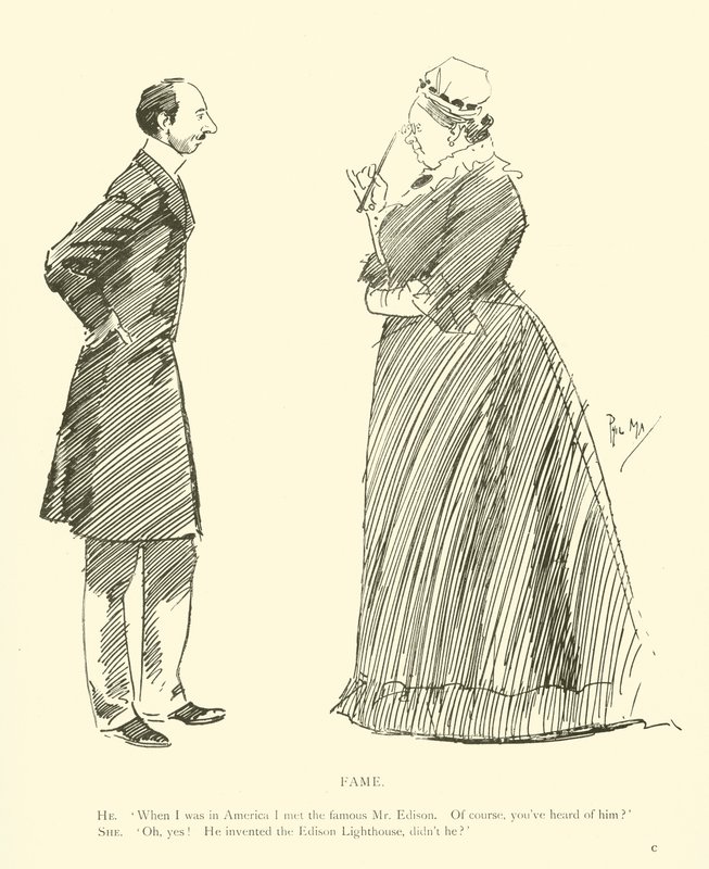 Caricature de Phil May, des années 1890 - Phil May