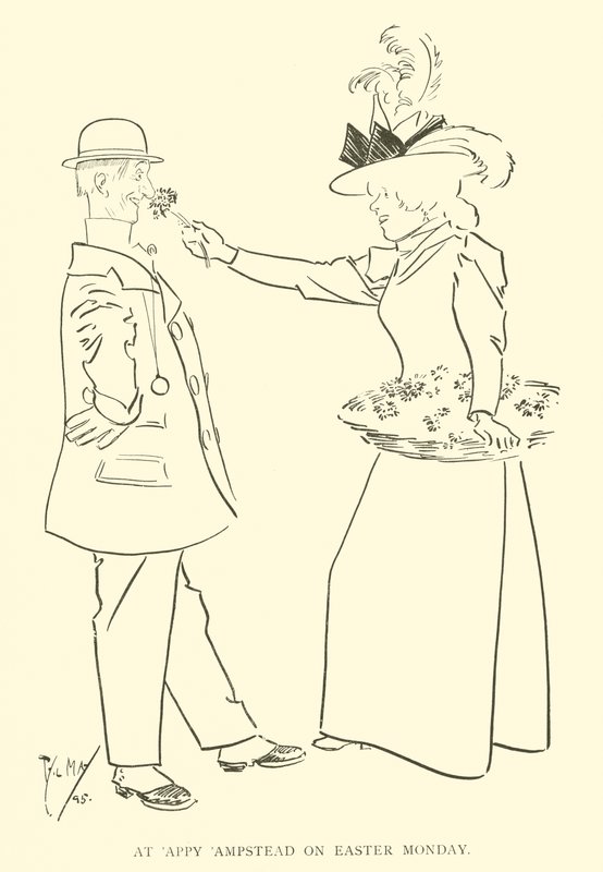 Caricature de Phil May, des années 1890 - Phil May