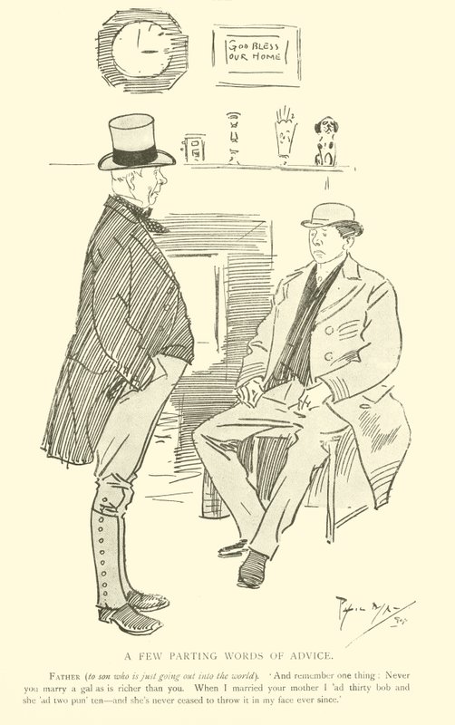 Caricature de Phil May, des années 1890 - Phil May