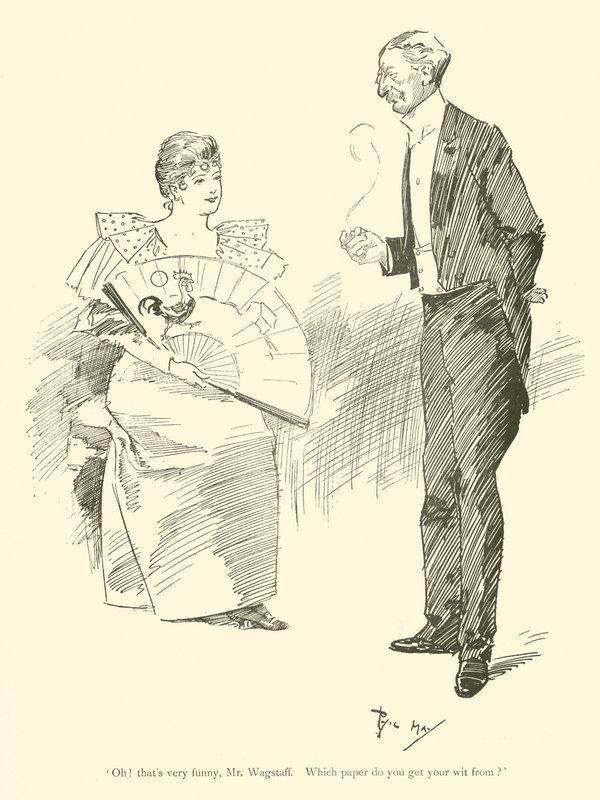 Caricature de Phil May, des années 1890 - Phil May