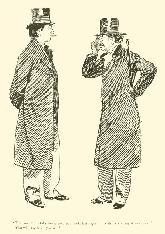 Caricature de Phil May, des années 1890 - Phil May