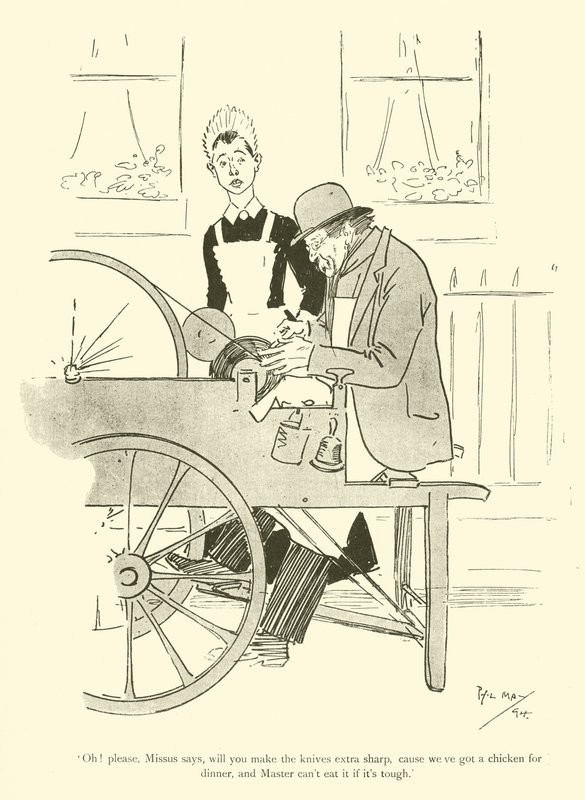 Caricature de Phil May, des années 1890 - Phil May
