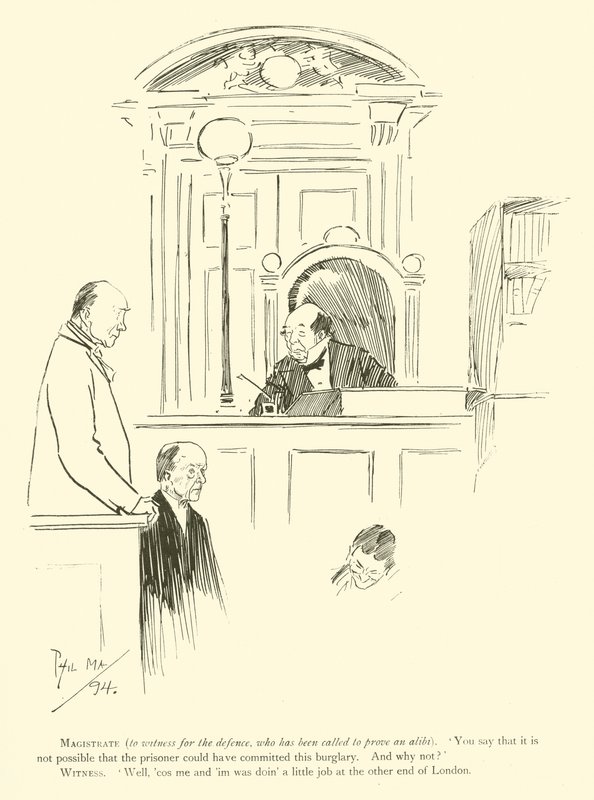 Caricature de Phil May, des années 1890 - Phil May