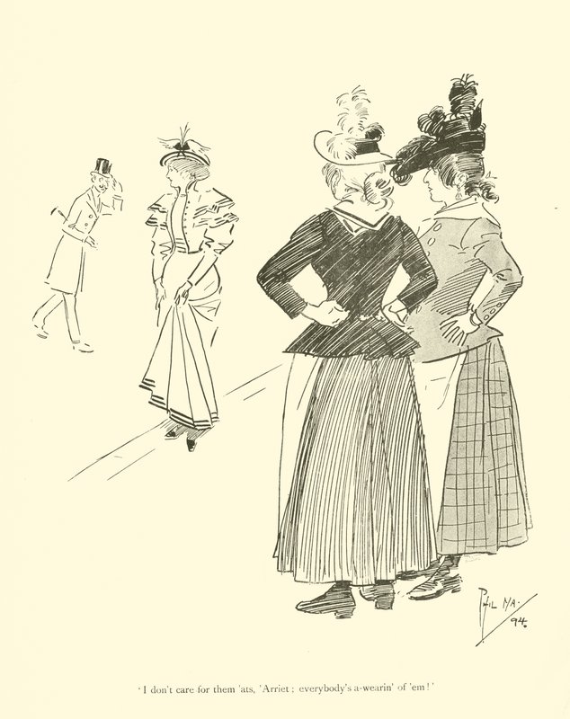 Caricature de Phil May, des années 1890 - Phil May