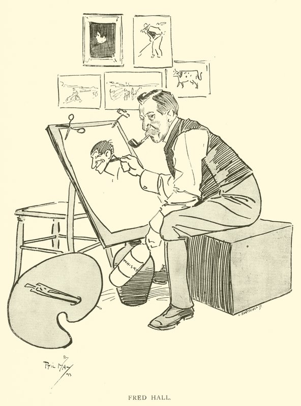 Caricature de Phil May, des années 1890 - Phil May