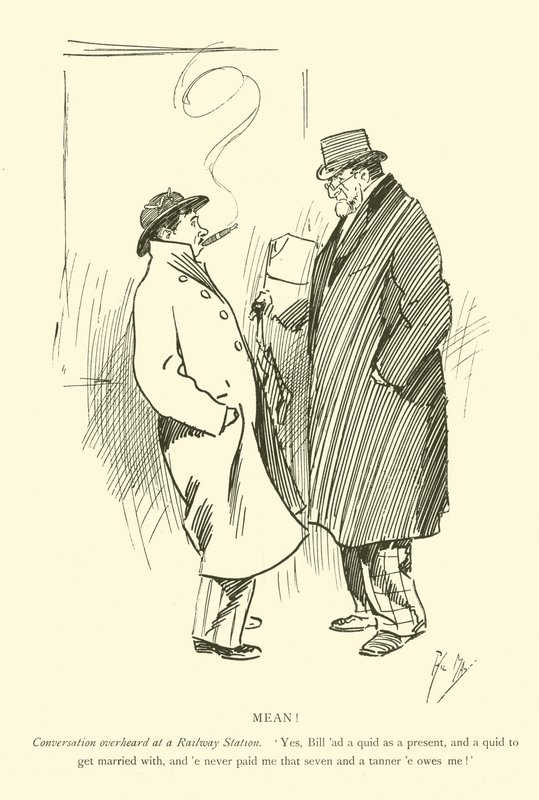 Caricature de Phil May, des années 1890 - Phil May