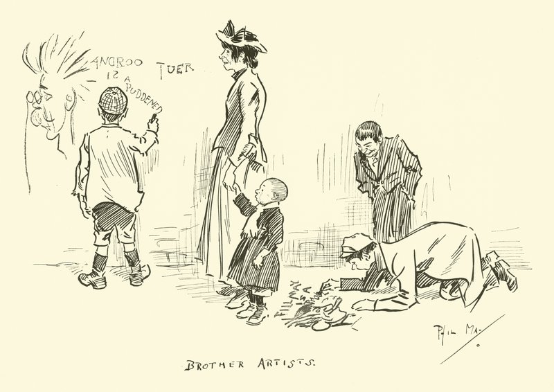 Illustration pour Phil Mays Gutter-Snipes - Phil May