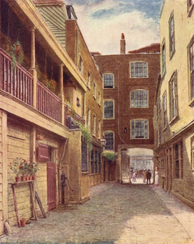Cour de Old Bell Inn, Holborn, vue du nord, 1897 - Philip Norman