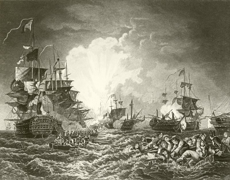 La bataille du Nil - Philippe Jacques de Loutherbourg