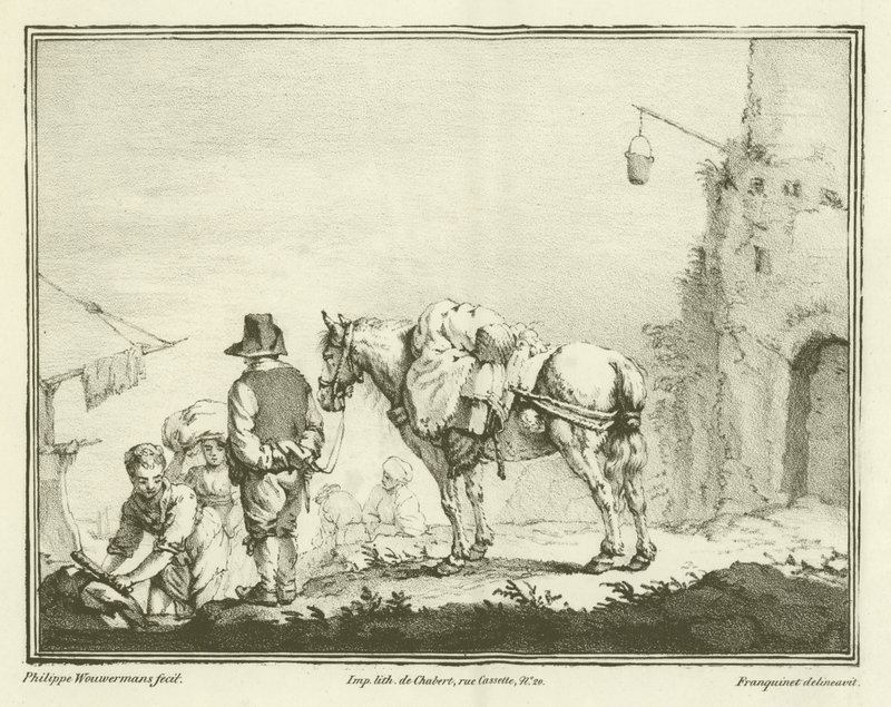 Voyageur avec un cheval - Philips Wouwerman