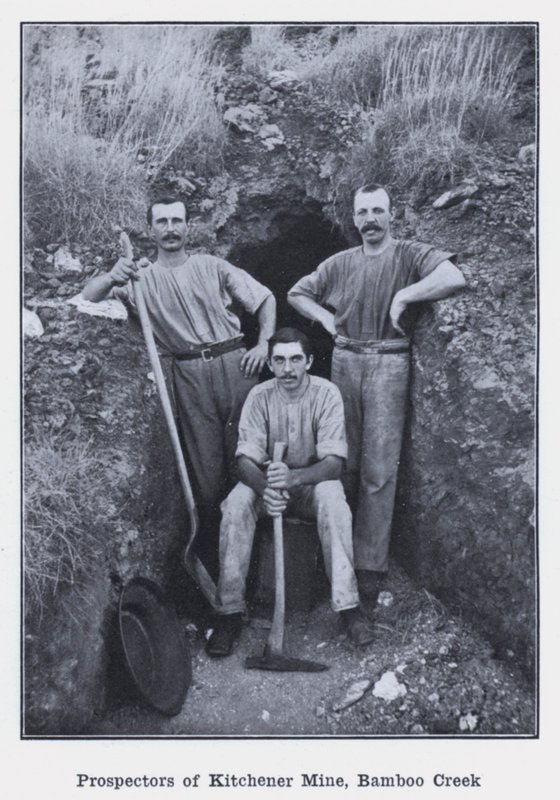 Prospecteurs de la mine de Kitchener, Bamboo Creek - Photographer Australian