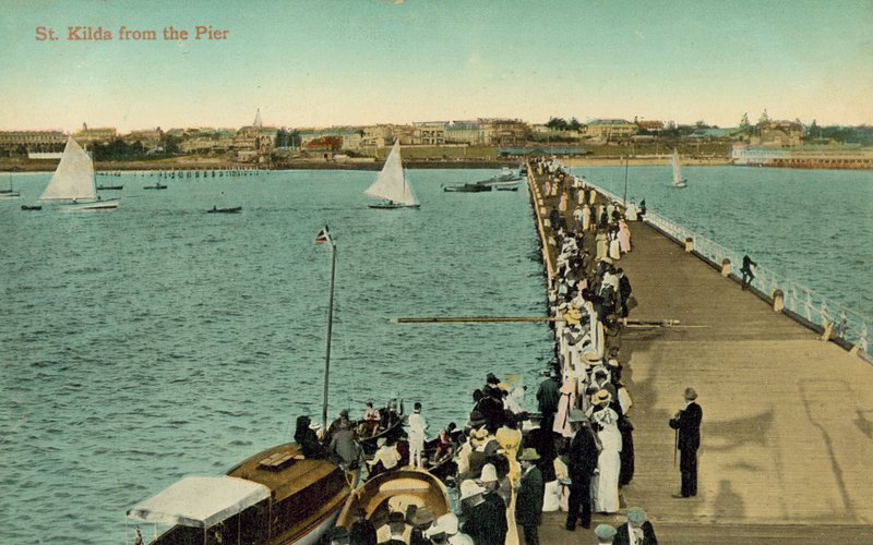 St Kilda depuis le quai, Melbourne, Victoria, Australie - Photographer Australian