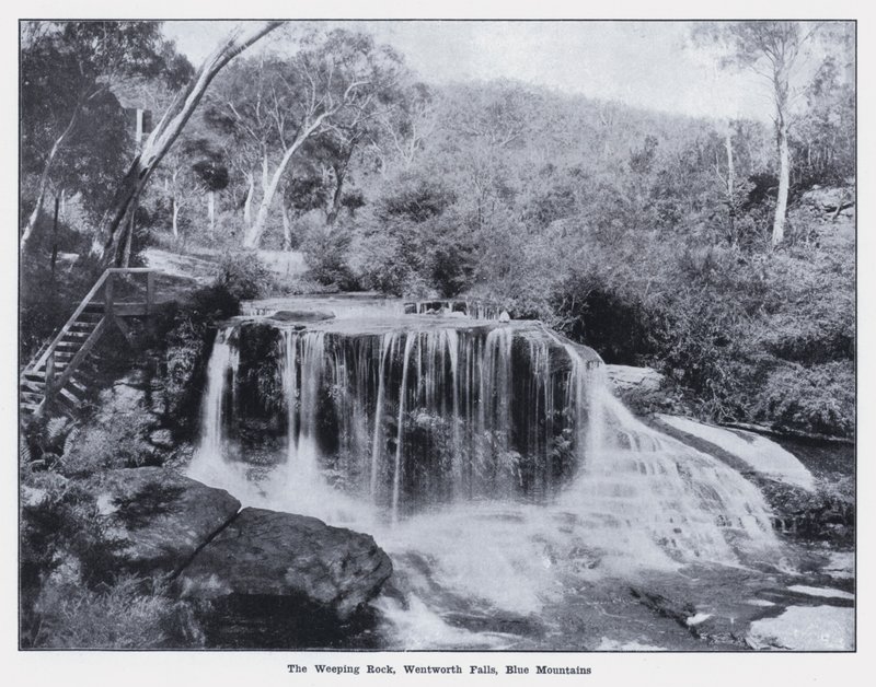 Le Rocher Pleureur, Wentworth Falls, Montagnes Bleues - Photographer Australian