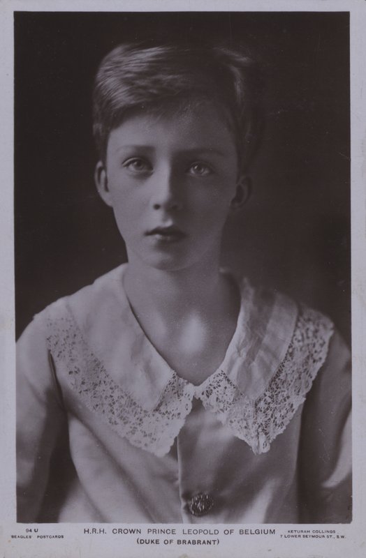 Prince héritier Léopold, plus tard Roi Léopold III de Belgique (photo n/b) - Photographer Belgian