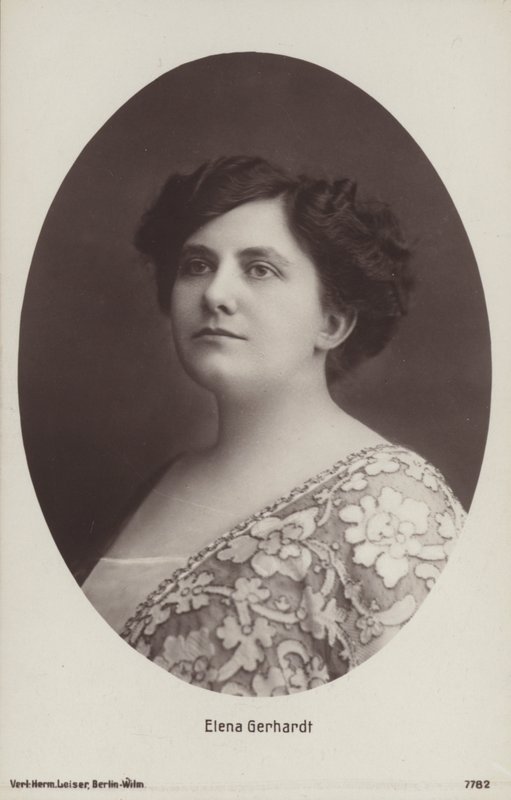 Elena Gerhardt, chanteuse d