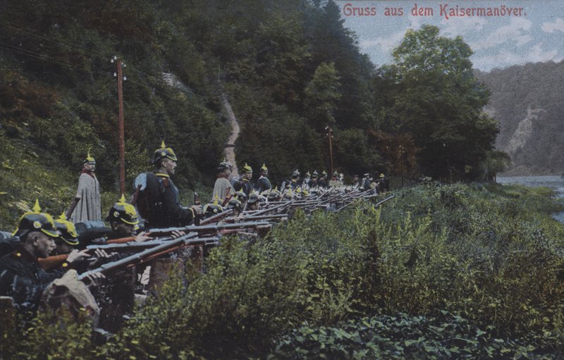 Armée impériale allemande en manœuvres - Photographer German