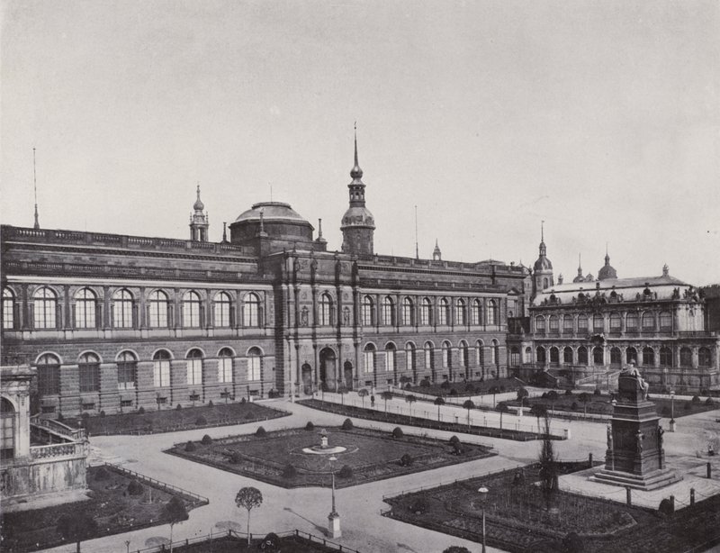Konigliche Gemalde-Galerie, Ansicht vom Zwinger - Photographer German