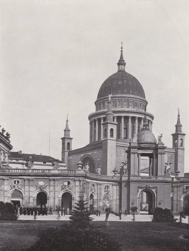 Potsdam, Stadtschloss, Fortunaportal et Église Saint-Nicolas - Photographer German