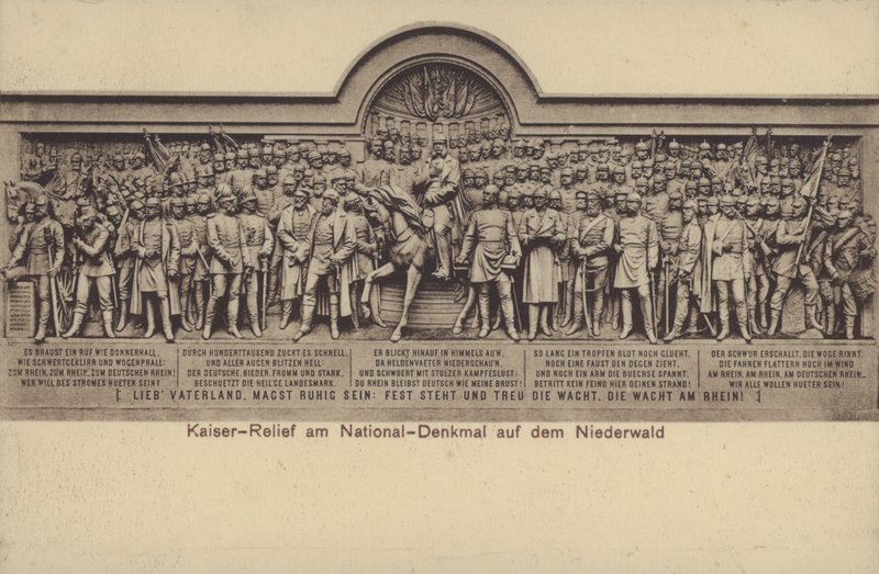 Le Kaiser, relief sur le Nationaldenkmal, monument commémorant l