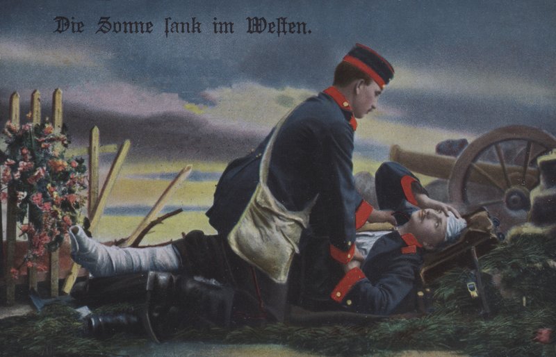 Le soleil se couche à l
