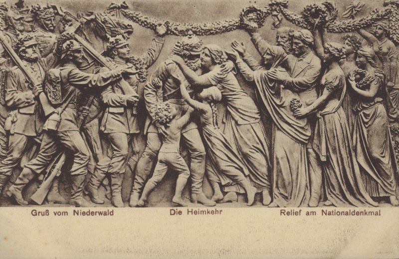 Le retour, relief sur le Nationaldenkmal, monument commémorant l