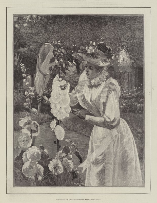Chasse aux papillons - Pierre Andre Brouillet