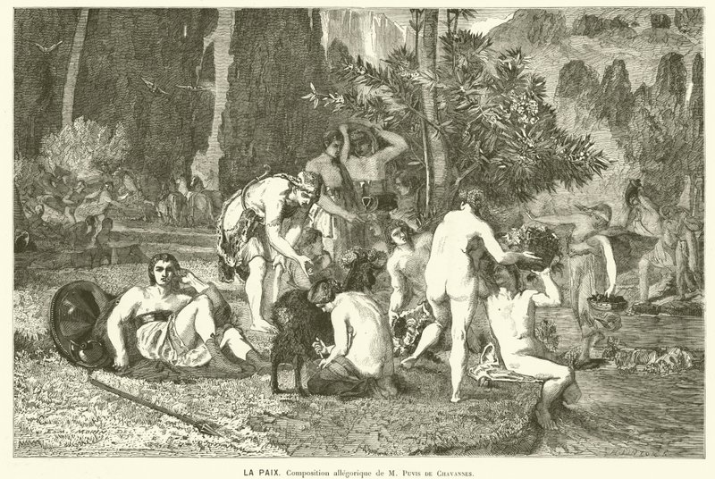 Paix (gravure) - Pierre (after) Puvis de Chavannes