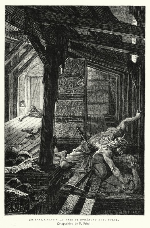 Émir-Feir saisit la main de Bohémond avec force - Pierre Fritel