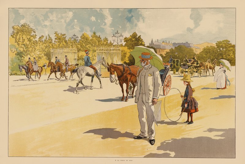 À la porte du Bois de Boulogne, Paris - Pierre Georges Jeanniot