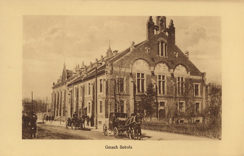 Krakow-Krakau : Bâtiment Sokola (photo n/b) - Polish Photographer