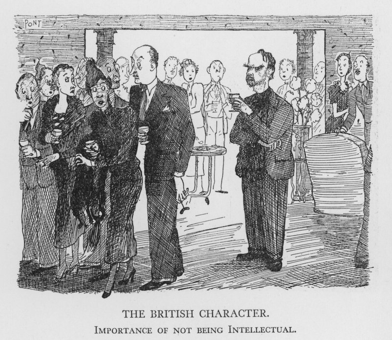 Le Caractère britannique, Importance de ne pas être intellectuel (lithographie) - Pont
