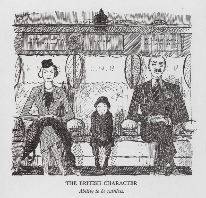 Le Caractère britannique, capacité à être impitoyable (lithographie) - Pont (1908 40)