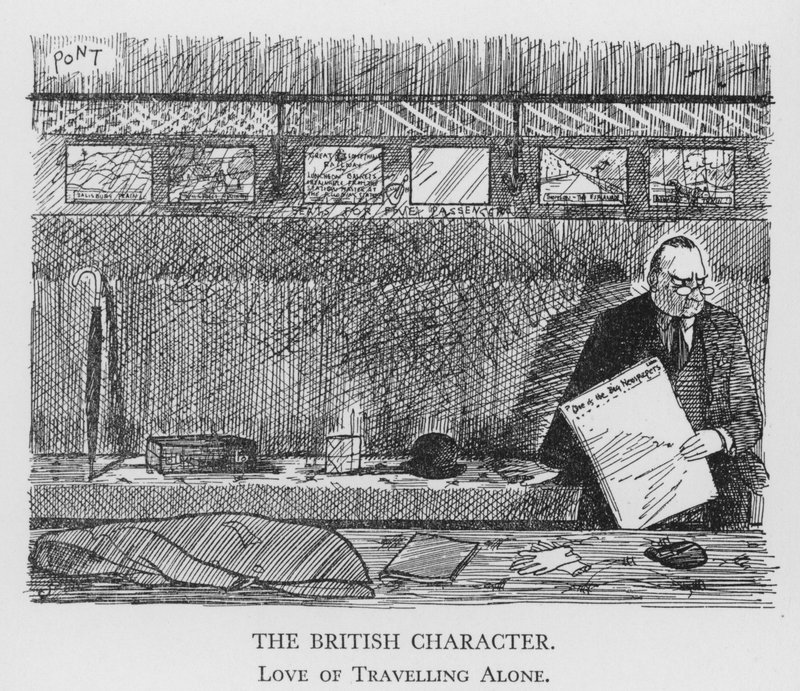 Le caractère britannique, amour de voyager seul - Pont