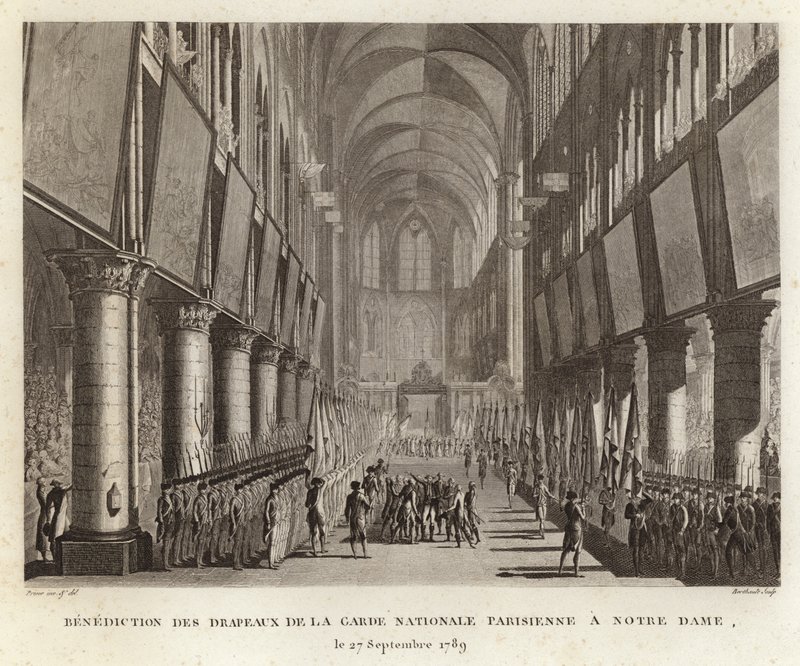 Bénédiction des drapeaux par la Garde nationale de Paris - Prieur