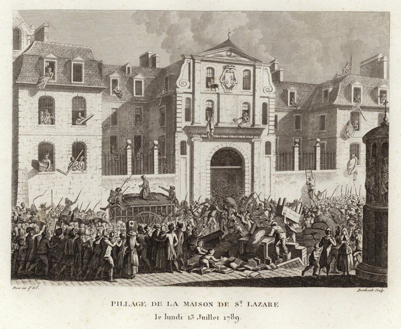Pillage de la maison de Saint-Lazare - Prieur