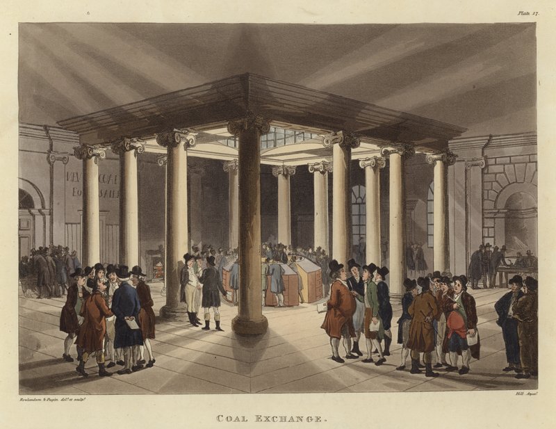 Bourse du charbon - Pugin and Rowlandson