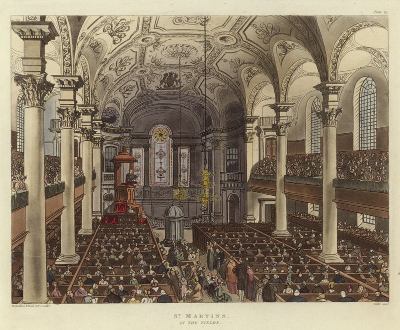 St Martins dans les champs - Pugin and Rowlandson