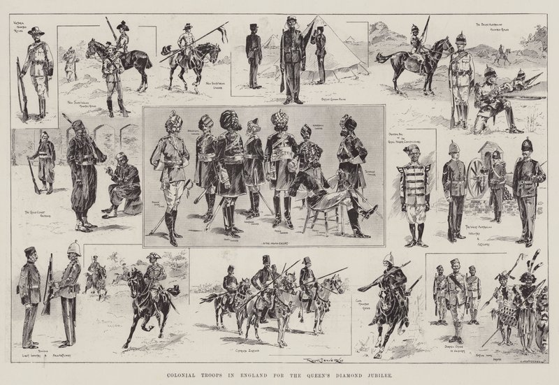 Troupes coloniales en Angleterre pour le jubilé de diamant de la reine - Ralph Cleaver